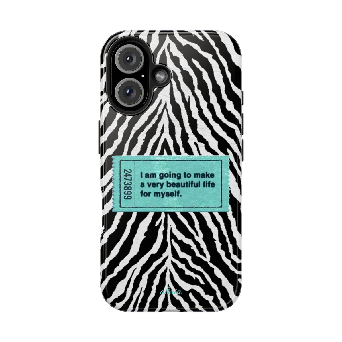 teal zebra