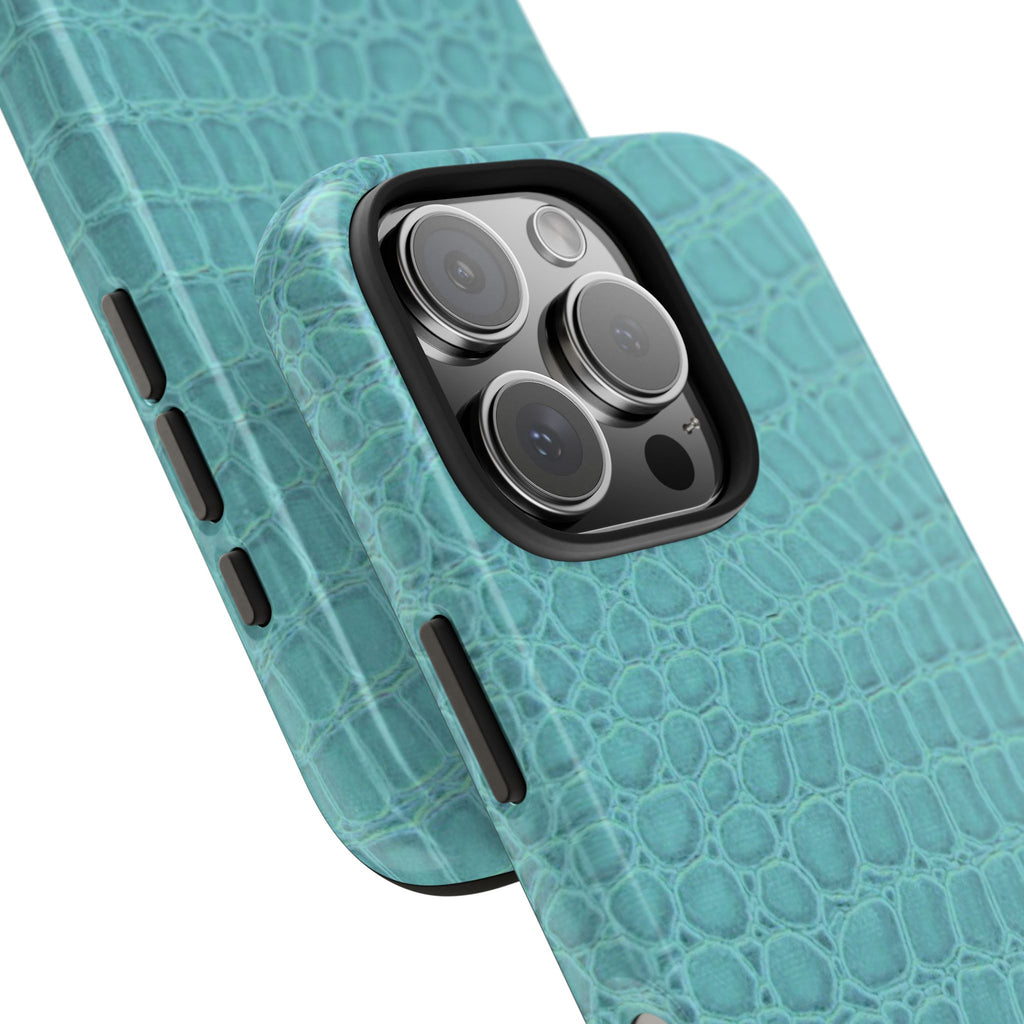 teal crocodile