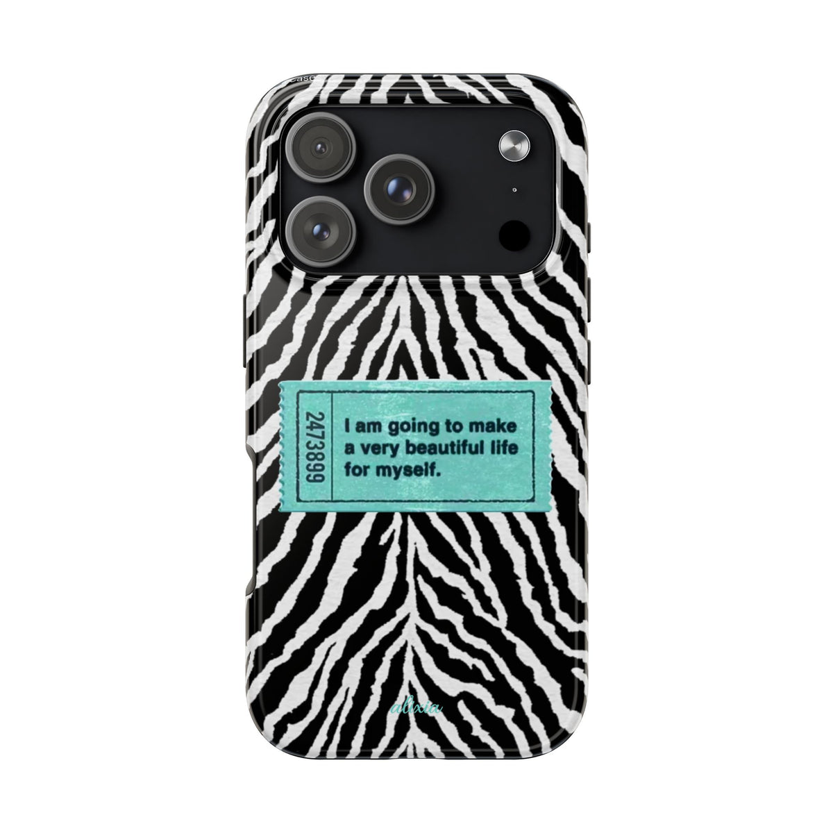 teal zebra